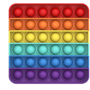 Push and Pop Bubble Sensory Fidget Toy, Silikon Sensorisches Angst Relief Finger Toys